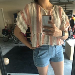 Boutique Stripped Crop Top